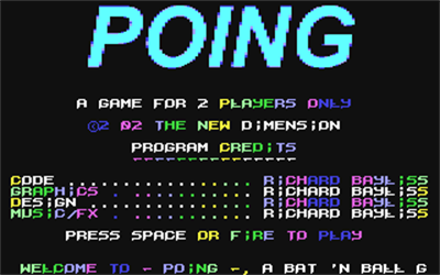 PoInG! - Screenshot - Game Title Image