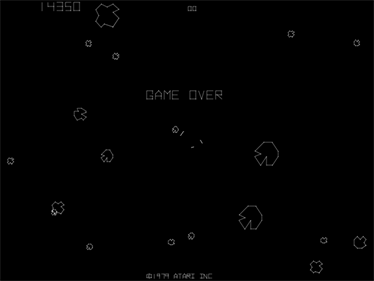 Asteroids - Screenshot - Game Over Image