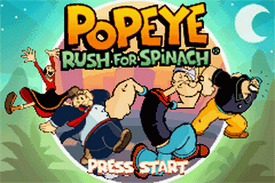 Popeye: Rush for Spinach - Screenshot - Game Title Image