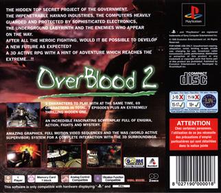 OverBlood 2 - Box - Back Image