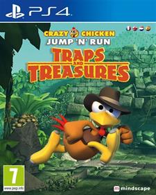 Crazy Chicken Jump 'n' Run Traps and Treasures - Box - Front Image