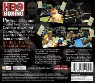 HBO Boxing - Box - Back Image