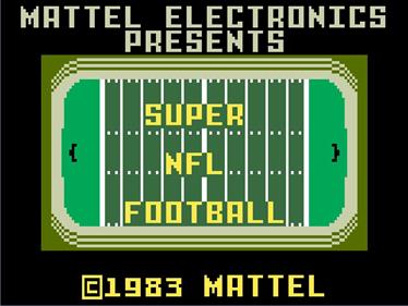Super NFL Football - Screenshot - Game Title Image