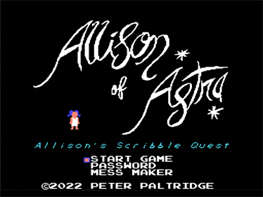 Allison of Astra: Allison's Scribble Quest - Screenshot - Game Title Image