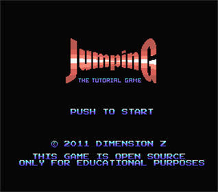 JumpinG ( The Tutorial Game ) - Screenshot - Game Title Image