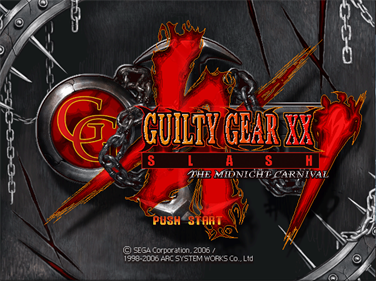 Guilty Gear XX Slash - Screenshot - Game Title Image