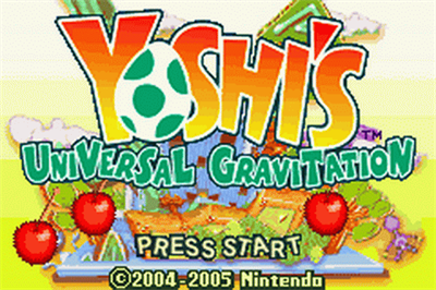 Yoshi Topsy-Turvy - Screenshot - Game Title Image