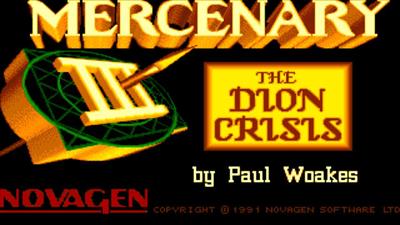 Mercenary III - Screenshot - Game Title Image