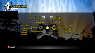 Tony Hawk's Pro Skater HD - Arcade - Controls Information Image