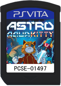 Astro Aqua Kitty - Fanart - Cart - Front Image