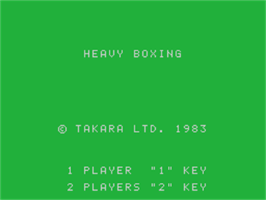Heavy Boxing - Screenshot - Game Title Image