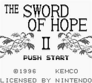 The Sword of Hope II - Screenshot - Game Title Image