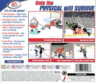 NHL 2000 - Box - Back Image