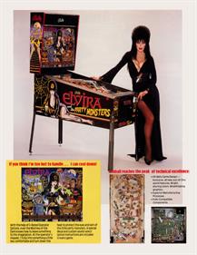 Elvira and the Party Monsters - Advertisement Flyer - Back Image