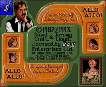 'Allo 'Allo! Cartoon Fun! - Screenshot - Game Title Image