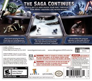 LEGO Star Wars III: The Clone Wars - Box - Back Image