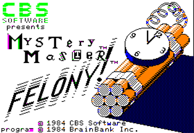 Mystery Master: Felony! - Screenshot - Game Title Image
