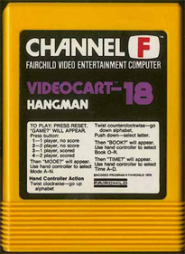 Videocart-18: Hangman - Cart - Front Image