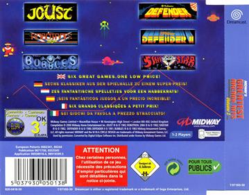 Midway's Greatest Arcade Hits Volume 1 - Box - Back Image