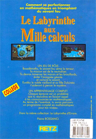Le Labyrinthe aux Mille Calculs - Box - Back Image