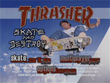 Thrasher Presents: Skate and Destroy - Screenshot - Game Title Image