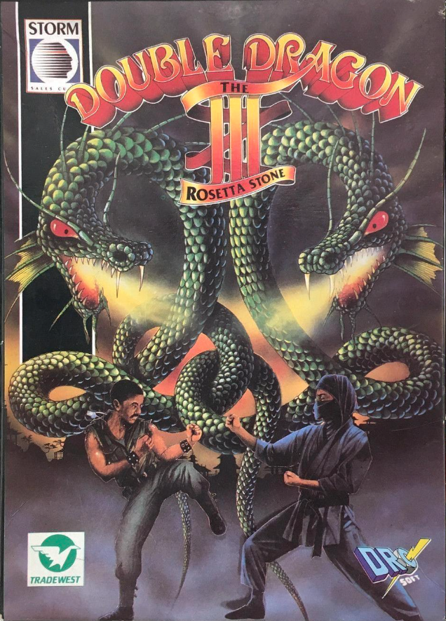 Double Dragon III Game Box Art Poster 17x24 Nintendo