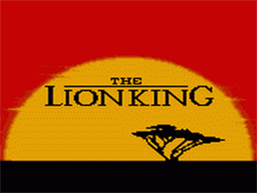The Lion King - Screenshot - Game Title Image