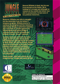 Jungle Strike: The Sequel to Desert Strike - Box - Back Image