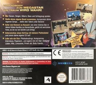 Famous: The Road to Glory! - Box - Back Image