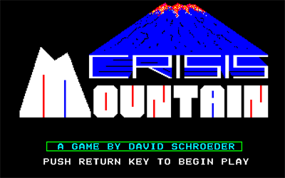 Crisis Mountain - Screenshot - Game Title Image