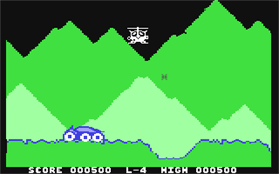 Moon Buggy (Anirog Software) - Screenshot - Gameplay Image