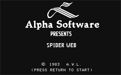 Spider Web - Screenshot - Game Title Image