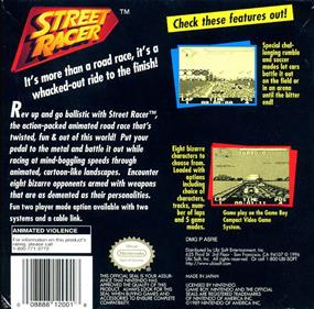 Street Racer - Box - Back Image