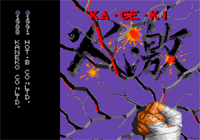 Ka-Ge-Ki: Fists of Steel - Screenshot - Game Title Image