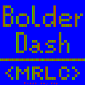 Bolder Dash - Screenshot - Game Title