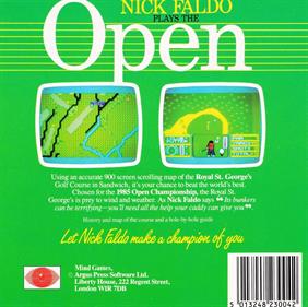 Nick Faldo Plays the Open - Box - Back Image