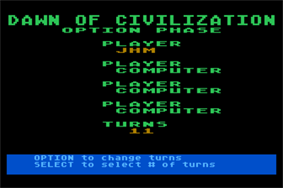 Dawn of Civilization - Screenshot - Game Select Image