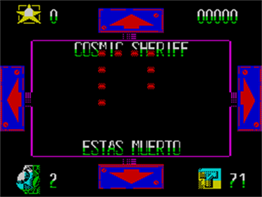 Cosmic Sheriff - Screenshot - Game Over Image