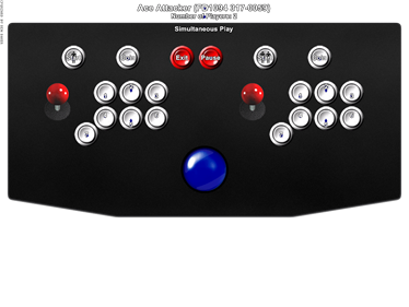 Ace Attacker - Arcade - Controls Information Image