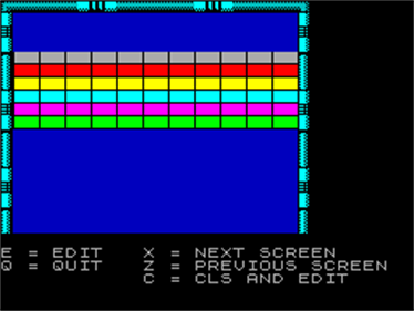 The Arkanoid Editor - Screenshot - Gameplay Image