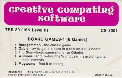 Creative Computing Board Games 1