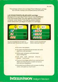 Las Vegas Poker & Blackjack - Box - Back Image