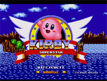 Kirby in Sonic the Hedgehog - Screenshot - Game Title Image