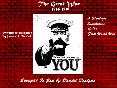 The Great War: 1914-1918 - Screenshot - Game Title Image