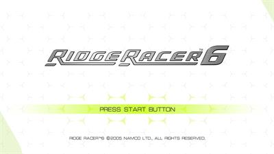 Ridge Racer 6 - Screenshot - Game Title Image
