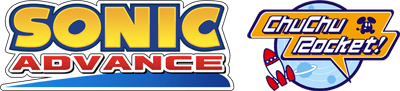 2 Games in 1: Sonic Advance + ChuChu Rocket! - Clear Logo Image