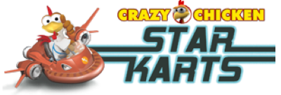 Crazy Chicken: Star Karts - Clear Logo Image