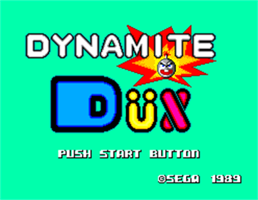 Dynamite Dux - Screenshot - Game Title Image