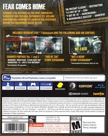 RESIDENT EVIL 7: Biohazard: Gold Edition - Box - Back Image