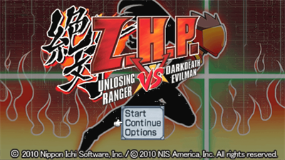 Z.H.P. Unlosing Ranger vs Darkdeath Evilman - Screenshot - Game Title Image